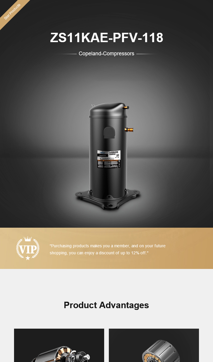 Copeland Compressor ZS11KAE-PFV-118, technical parameters pdf, structure diagram
