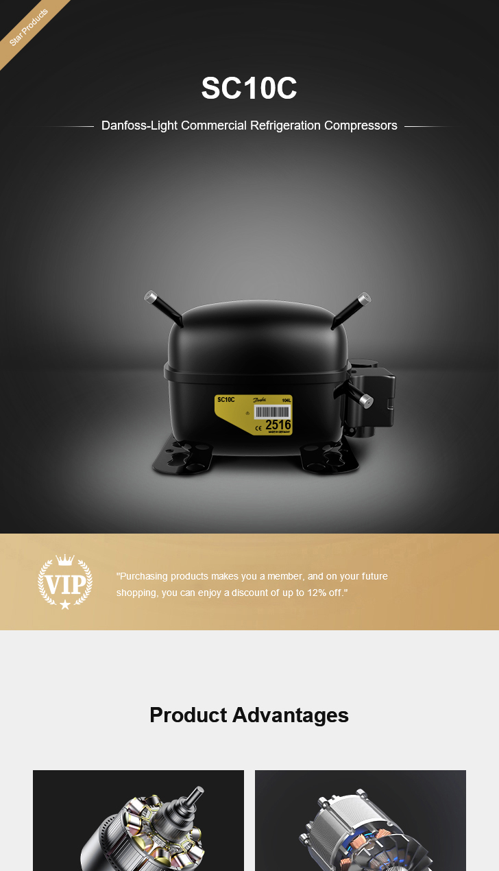Danfoss Compressor SC10C, technical parameters pdf, structure diagram