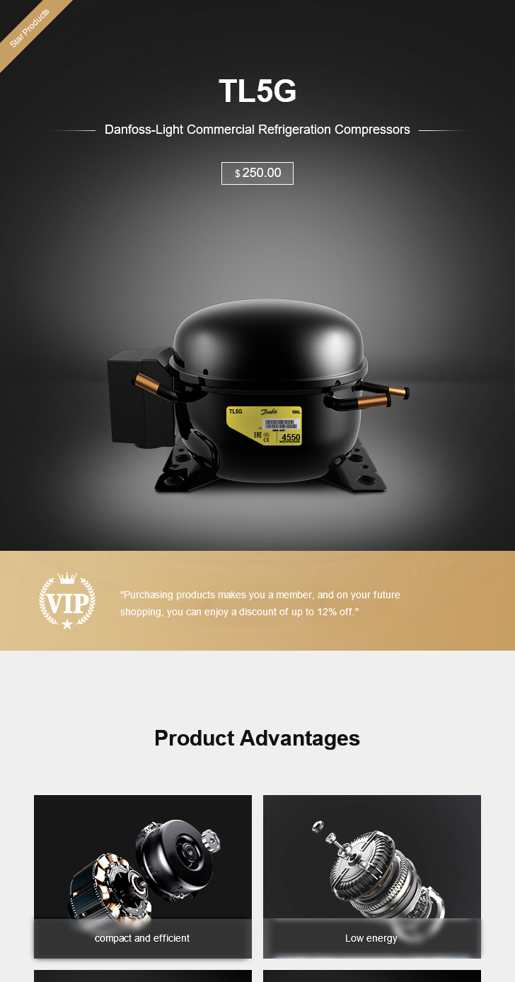 Danfoss Compressor TL5G, technical parameters pdf, structure diagram