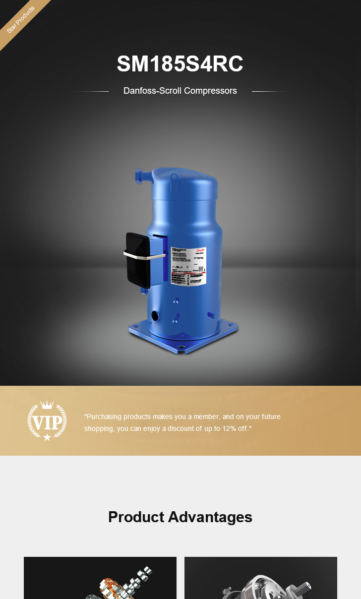 Danfoss Compressor SM185S4RC, technical parameters pdf, structure diagram