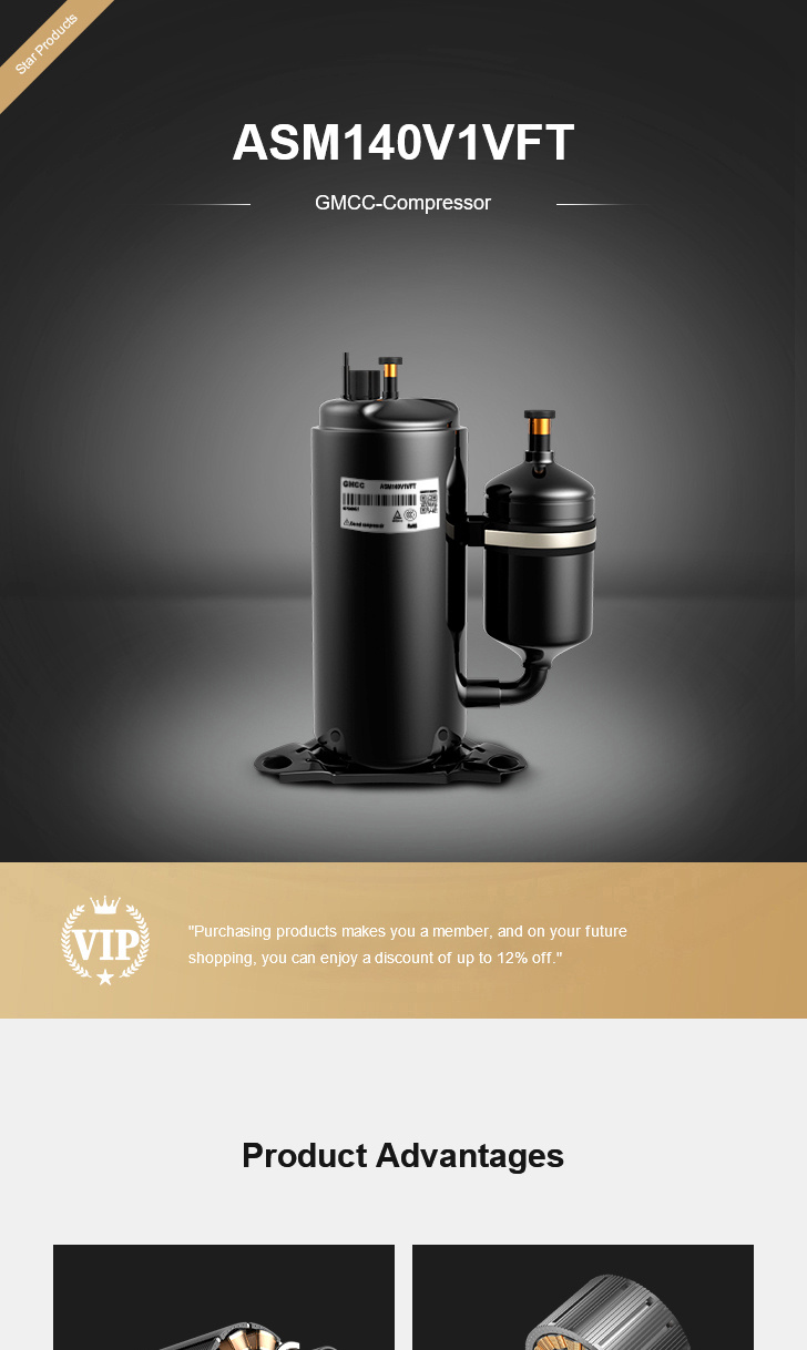 GMCC Compressor ASM140V1VFT, technical parameters pdf, structure diagram