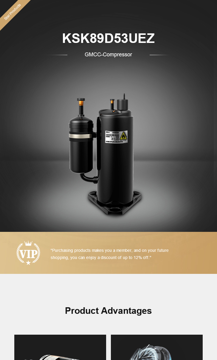 GMCC Compressor KSK89D53UEZ, technical parameters pdf, structure diagram