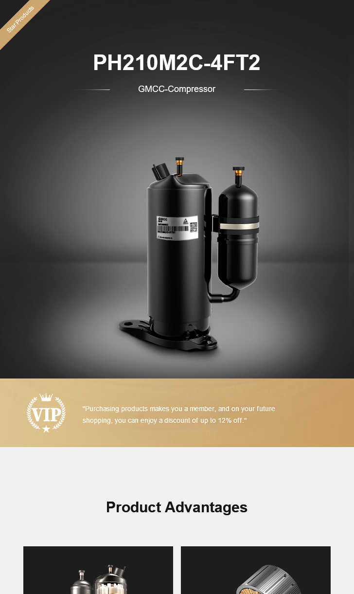 GMCC Compressor PH210M2C-4FT2, technical parameters pdf, structure diagram