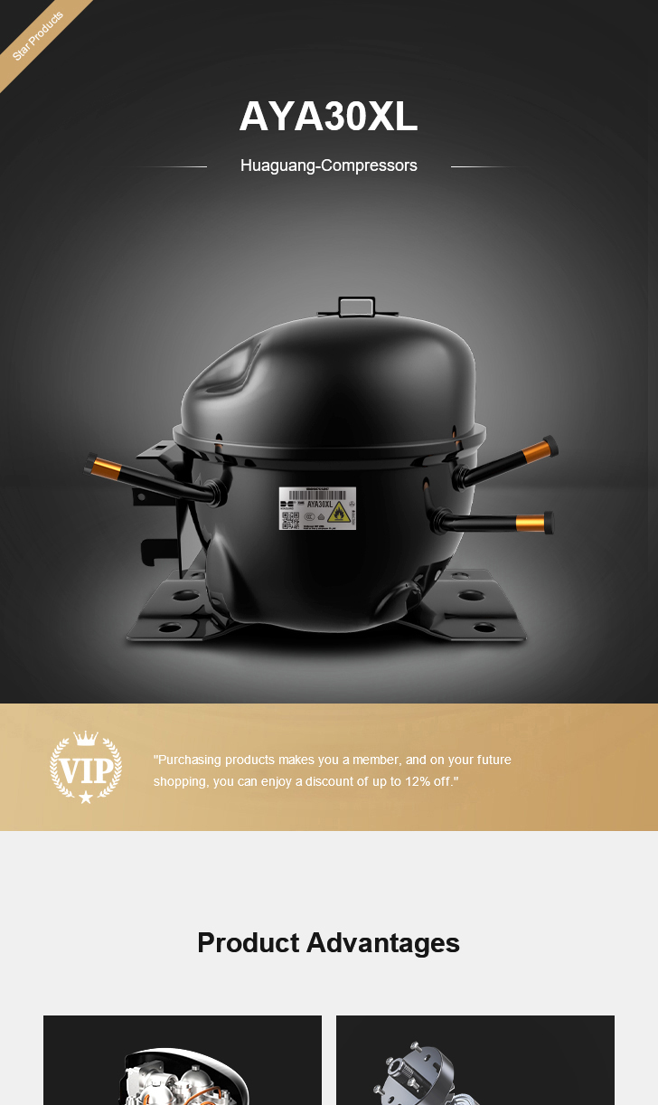 Huaguang Compressor AYA30XL, technical parameters pdf, structure diagram