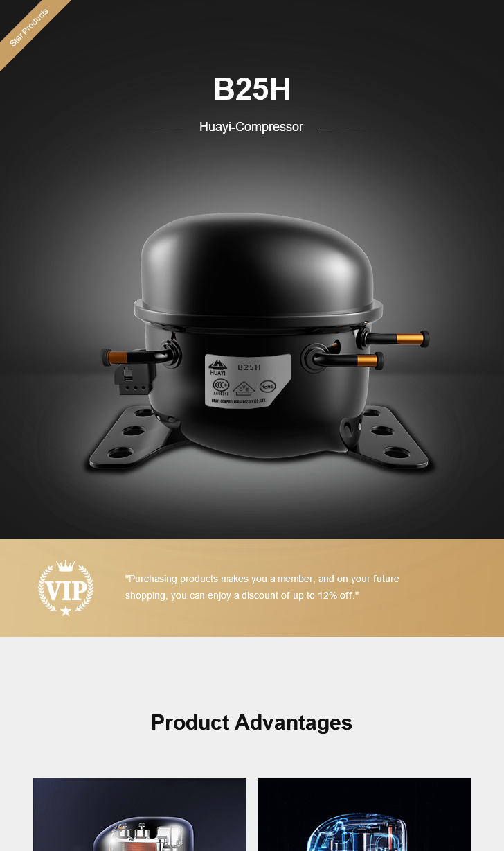 Huayi Compressor B25H, technical parameters pdf, structure diagram