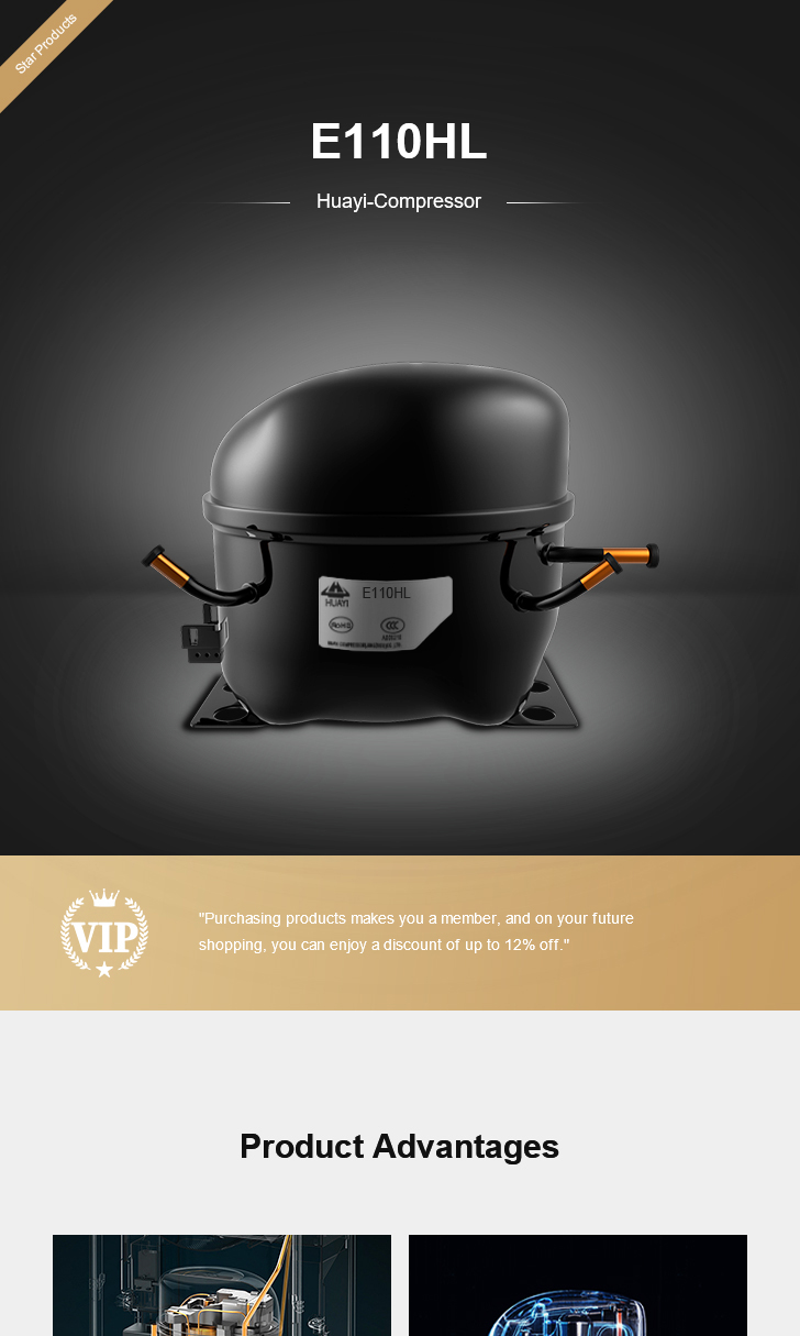 Huayi Compressor E110HL, technical parameters pdf, structure diagram