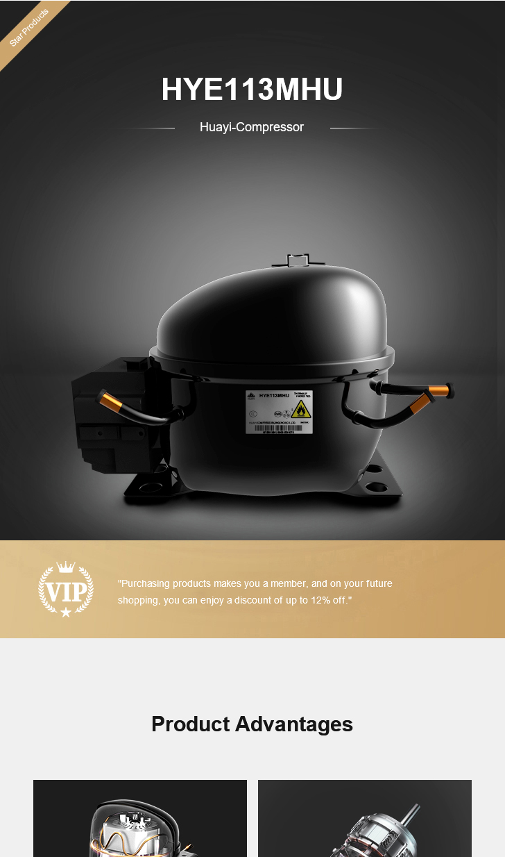 Huayi Compressor HYE113MHU, technical parameters pdf, structure diagram