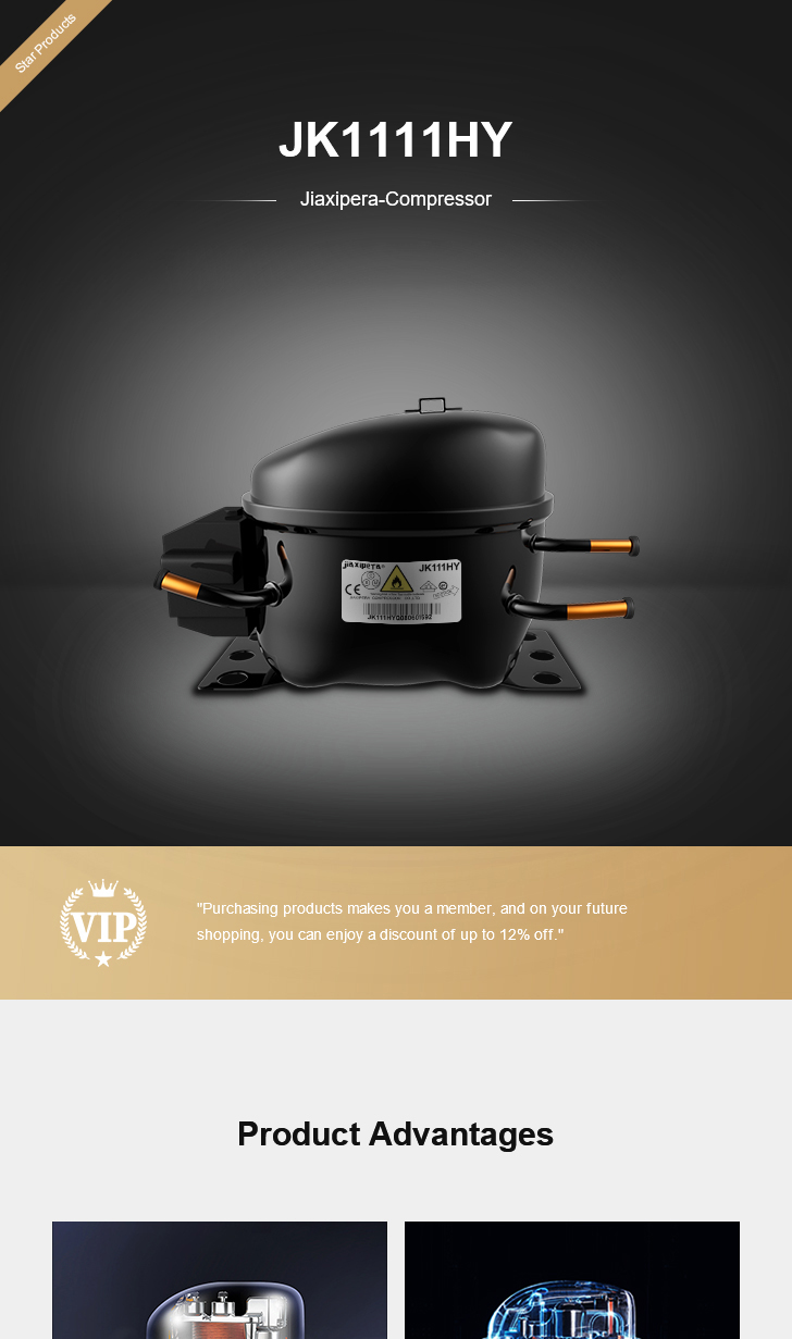 jiaxipera Compressor JK1111HY, technical parameters pdf, structure diagram