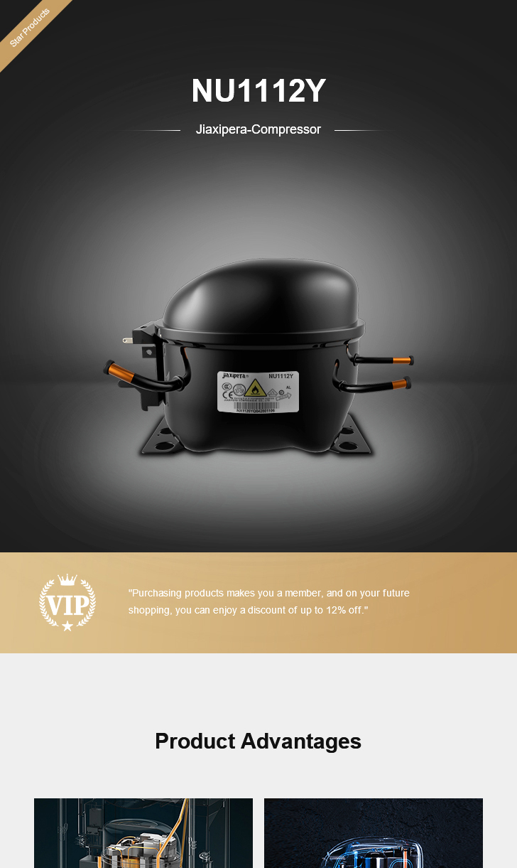 jiaxipera Compressor NU1112Y, technical parameters pdf, structure diagram