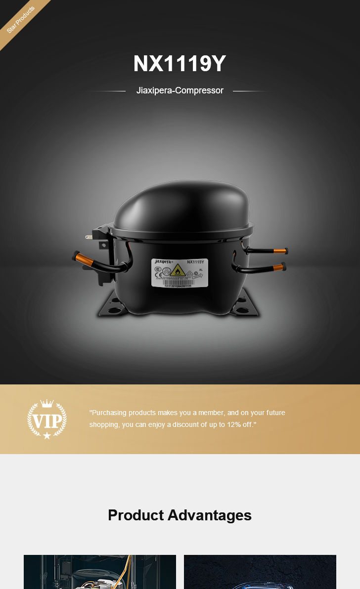 jiaxipera Compressor NX1119Y, technical parameters pdf, structure diagram