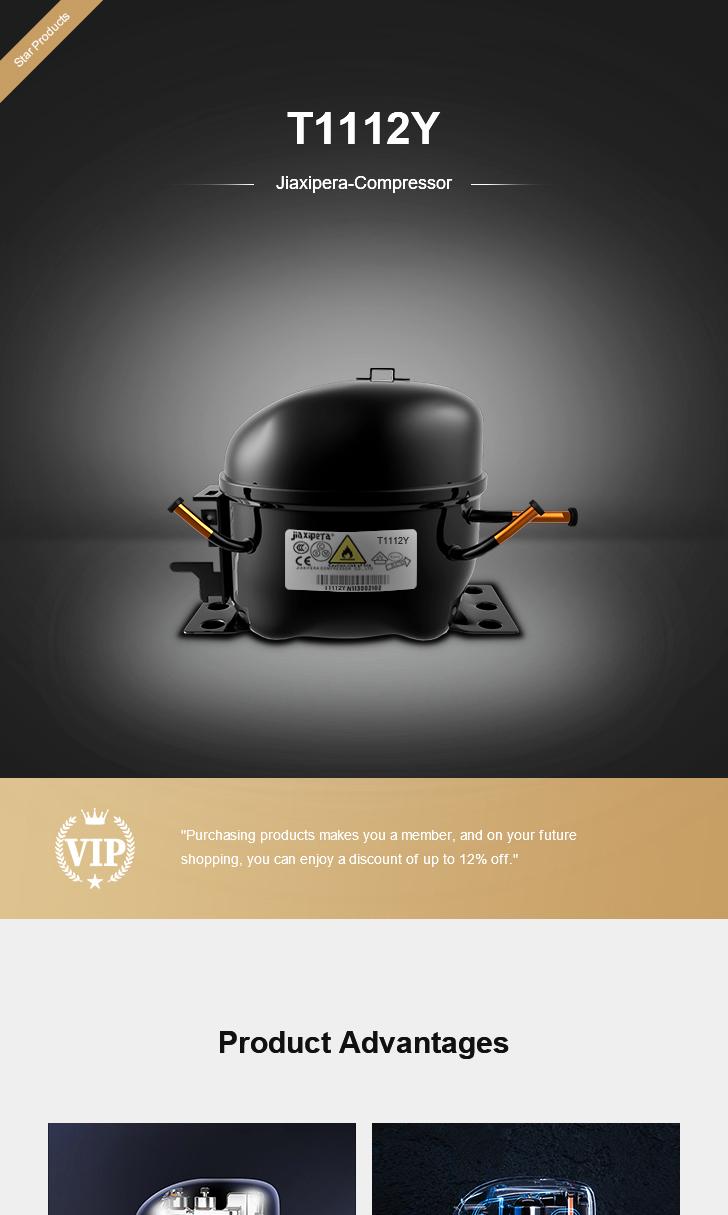 jiaxipera Compressor T1112Y, technical parameters pdf, structure diagram
