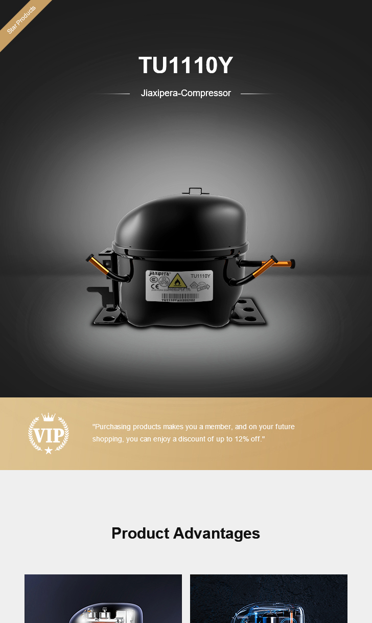 jiaxipera Compressor TU1110Y, technical parameters pdf, structure diagram
