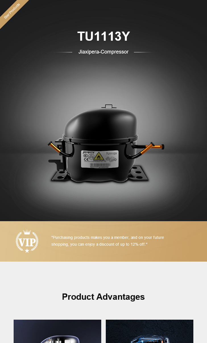 jiaxipera Compressor TU1113Y, technical parameters pdf, structure diagram