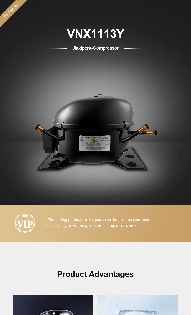 jiaxipera Compressor VNX1113Y, technical parameters pdf, structure diagram