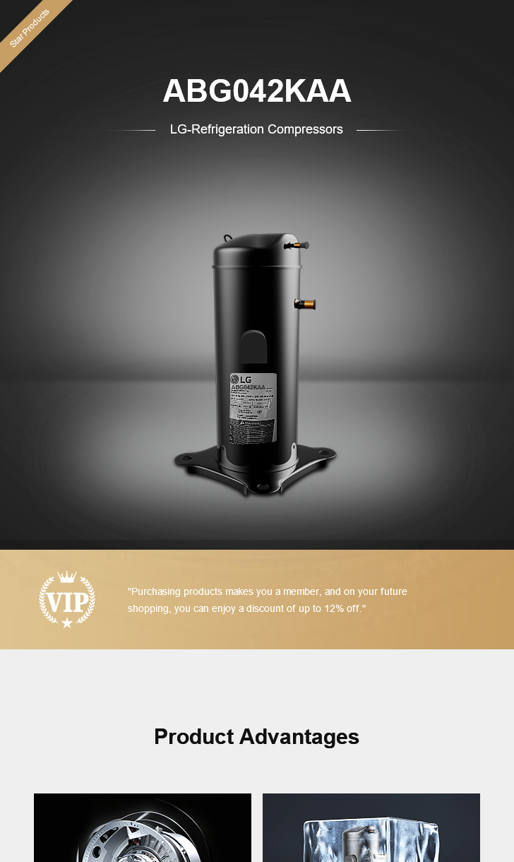LG Compressor ABG042KAA, technical parameters pdf, structure diagram