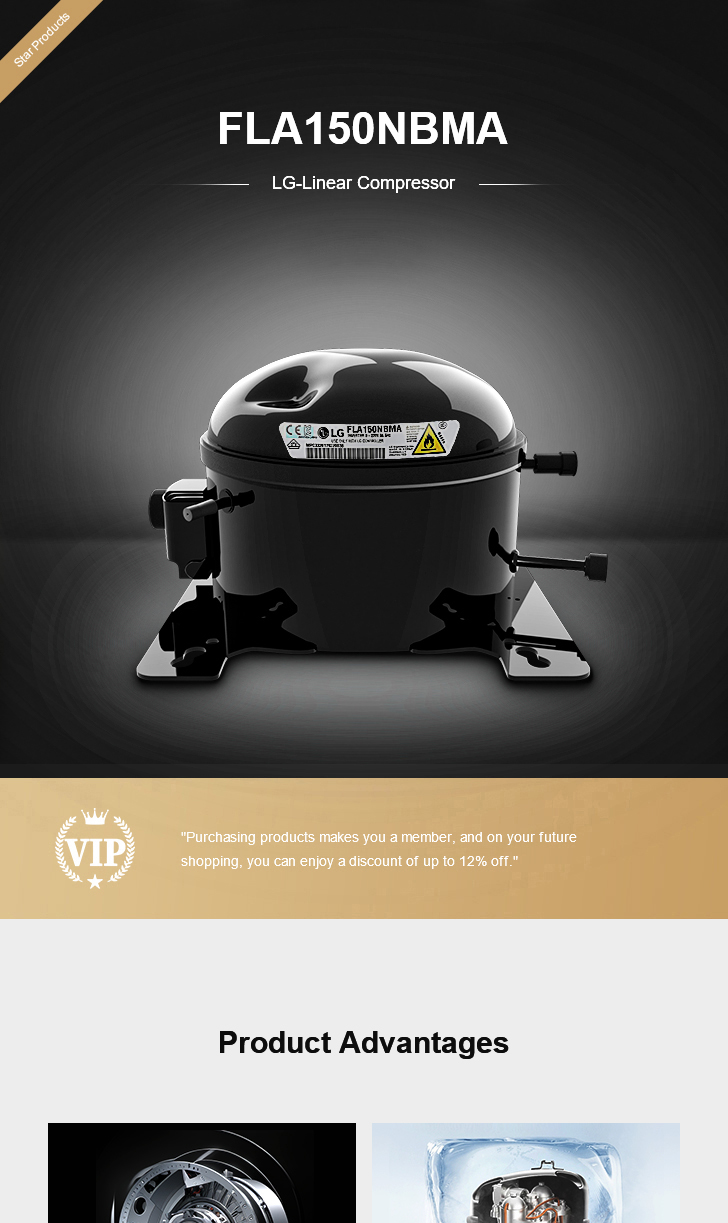 LG Compressor FLA150NBMA, technical parameters pdf, structure diagram