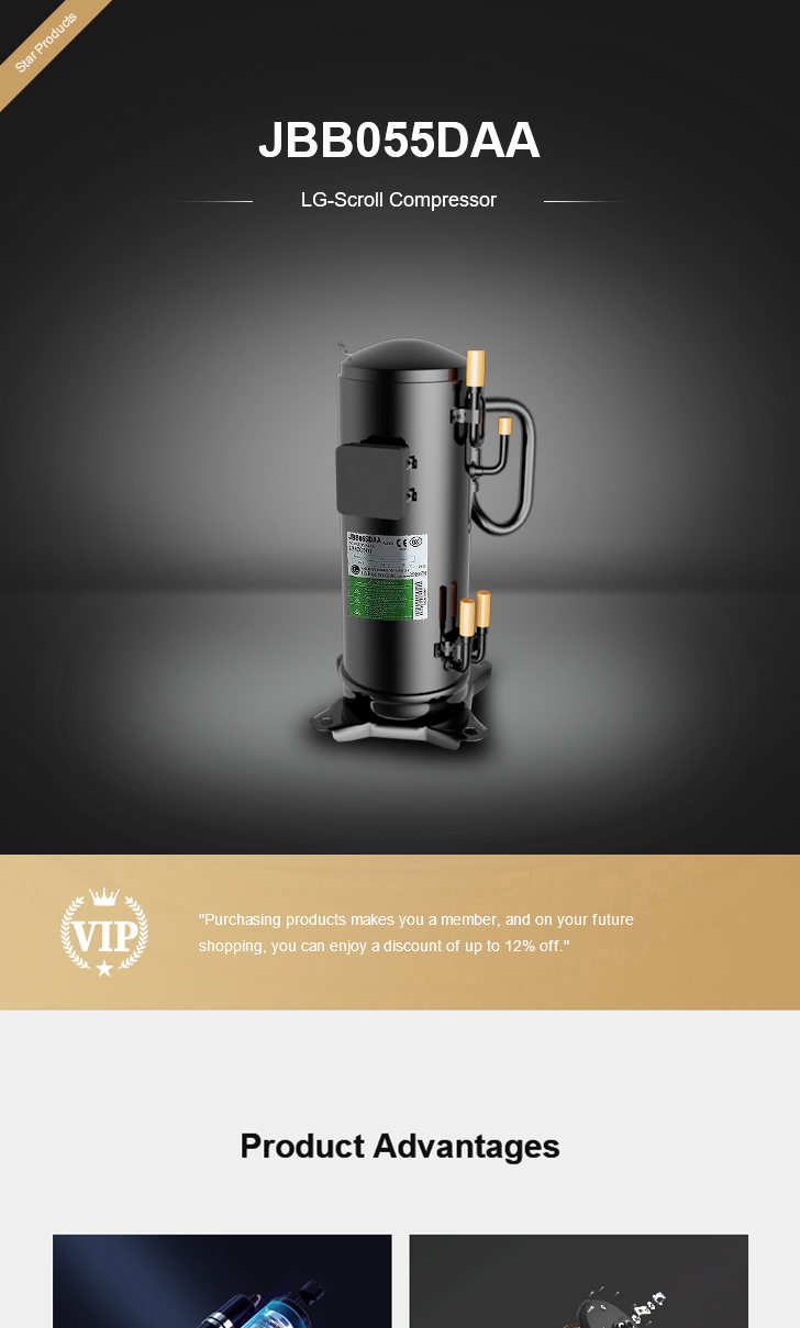 LG Compressor JBB055DAA, technical parameters pdf, structure diagram
