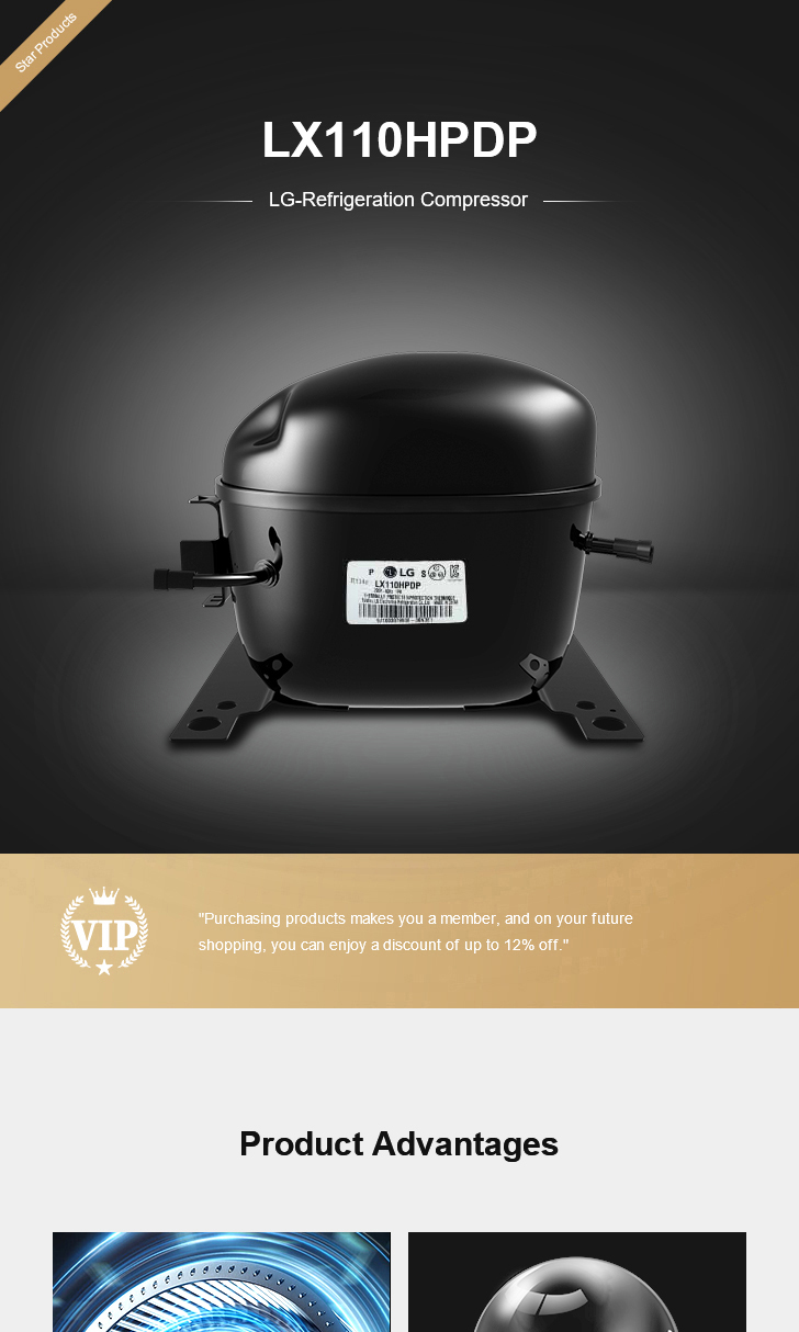 LG Compressor LX110HPDP, technical parameters pdf, structure diagram