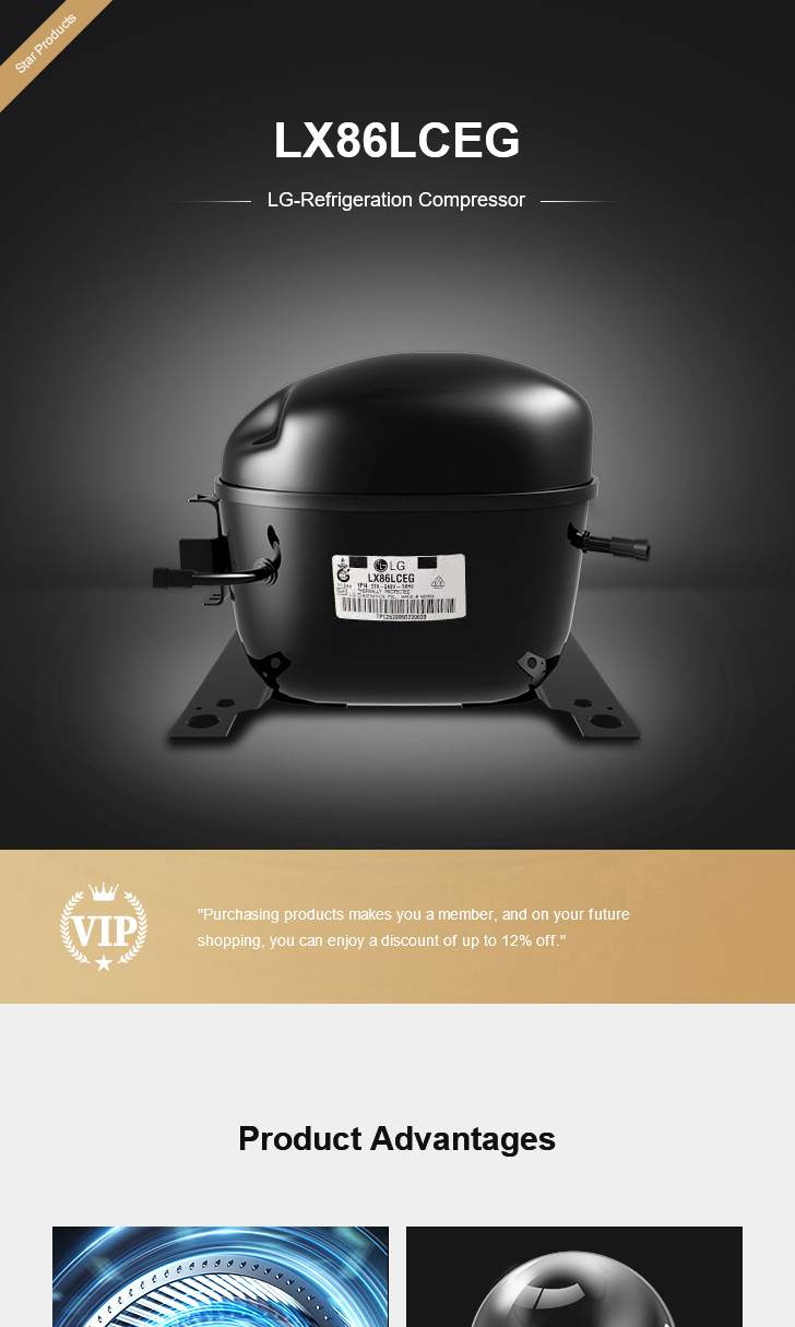 LG Compressor LX86LCEG, technical parameters pdf, structure diagram