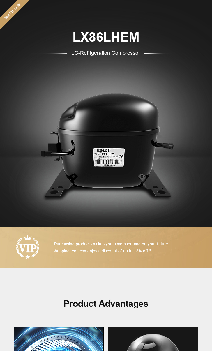 LG Compressor LX86LHEM, technical parameters pdf, structure diagram