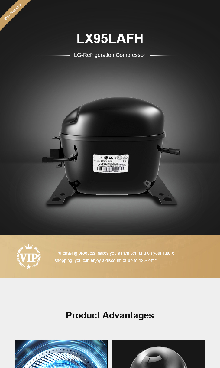 LG Compressor LX95LAFH, technical parameters pdf, structure diagram