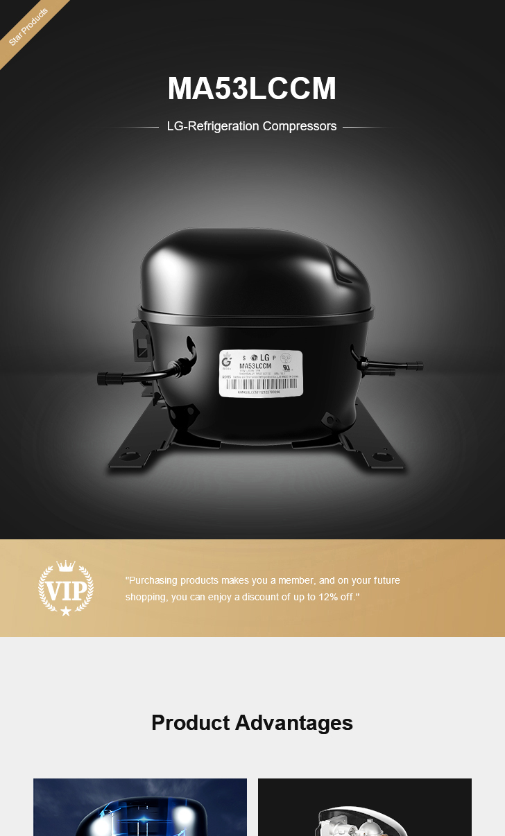 LG Compressor MA53LCCM, technical parameters pdf, structure diagram