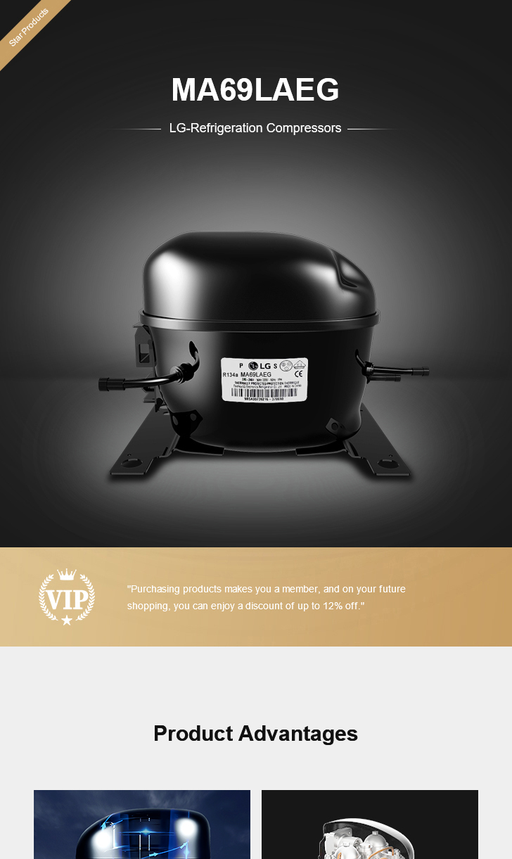 LG Compressor MA69LAEG, technical parameters pdf, structure diagram