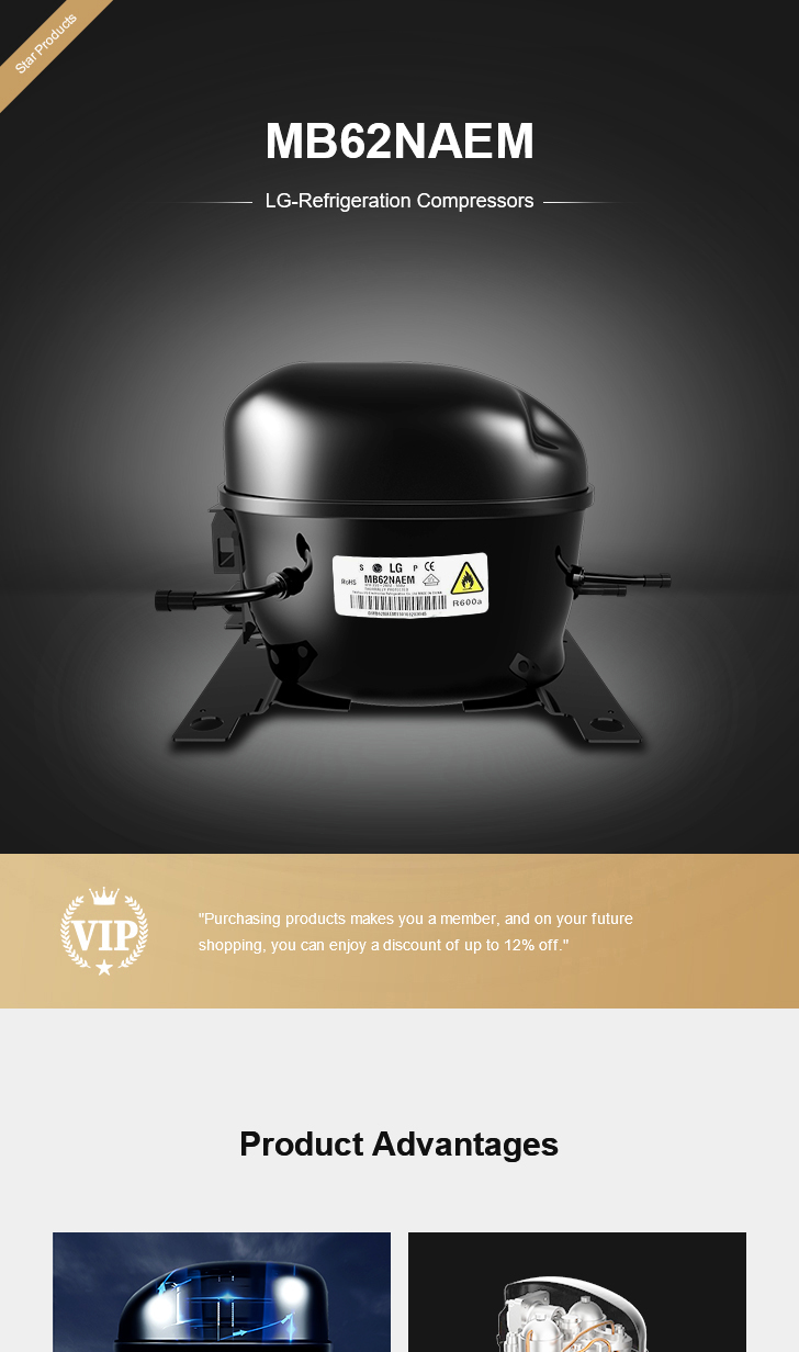 LG Compressor MB62NAEM, technical parameters pdf, structure diagram