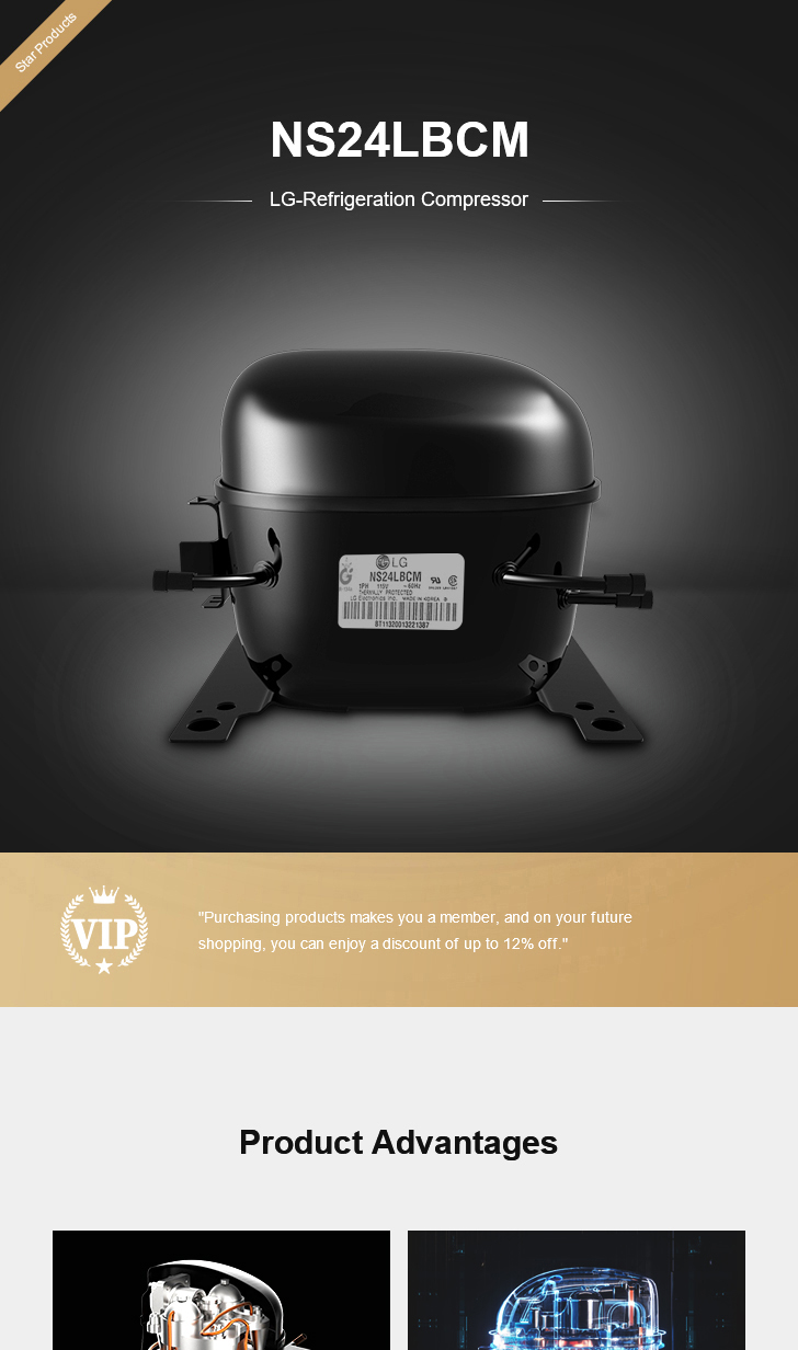 LG Compressor NS24LBCM, technical parameters pdf, structure diagram