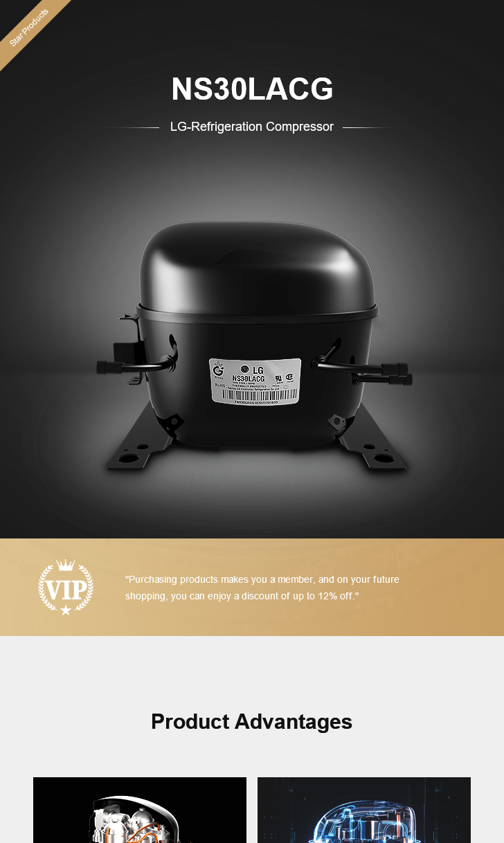 LG Compressor NS30LACG, technical parameters pdf, structure diagram