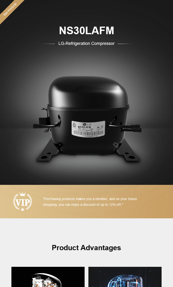 LG Compressor NS30LAFM, technical parameters pdf, structure diagram