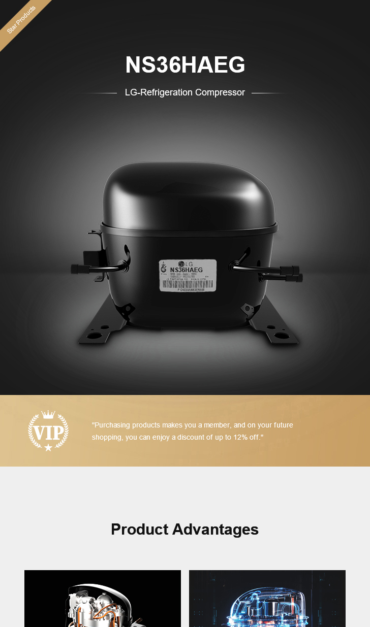 LG Compressor NS36HAEG, technical parameters pdf, structure diagram