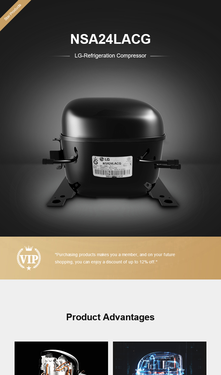 LG Compressor NSA24LACG, technical parameters pdf, structure diagram