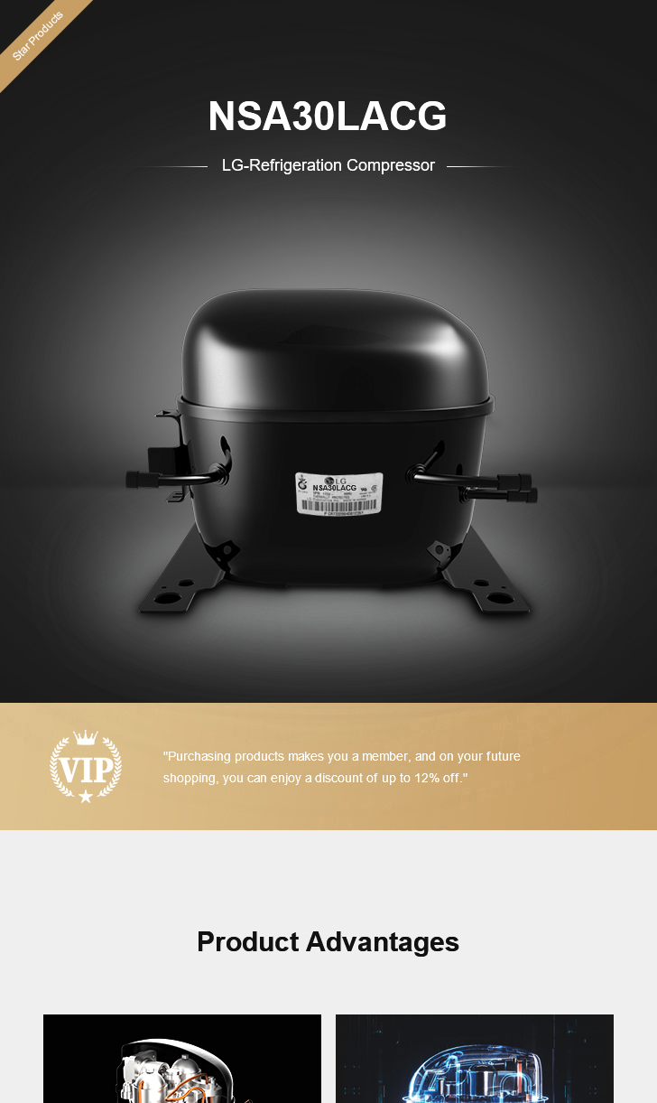 LG Compressor NSA30LACG, technical parameters pdf, structure diagram