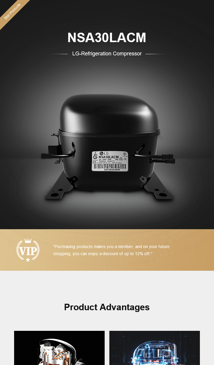 LG Compressor NSA30LACM, technical parameters pdf, structure diagram
