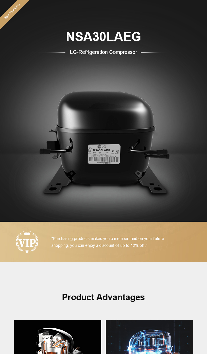 LG Compressor NSA30LAEG, technical parameters pdf, structure diagram