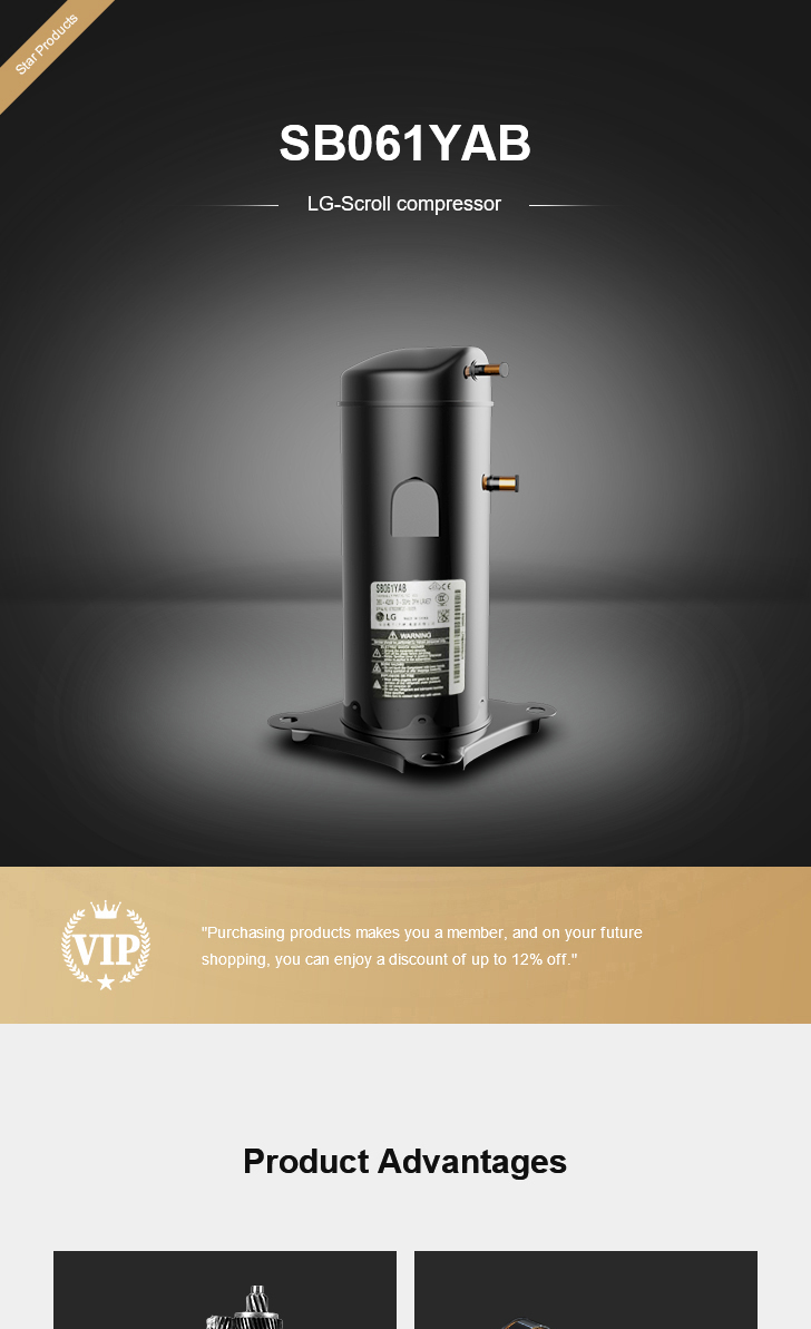 LG Compressor SB061YAB, technical parameters pdf, structure diagram