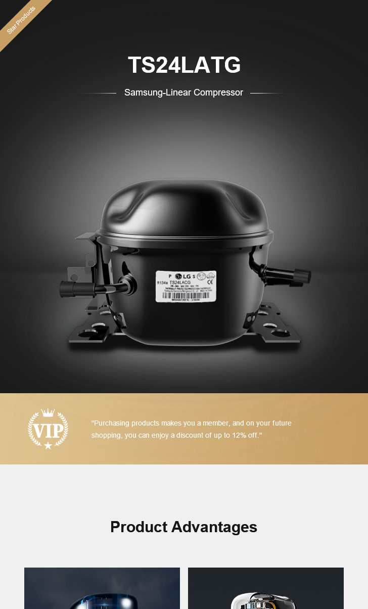 LG Compressor TS24LATG, technical parameters pdf, structure diagram