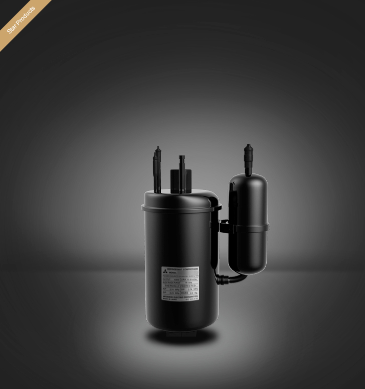 Mitsubishi Compressor KB122YPC, technical parameters pdf, structure diagram