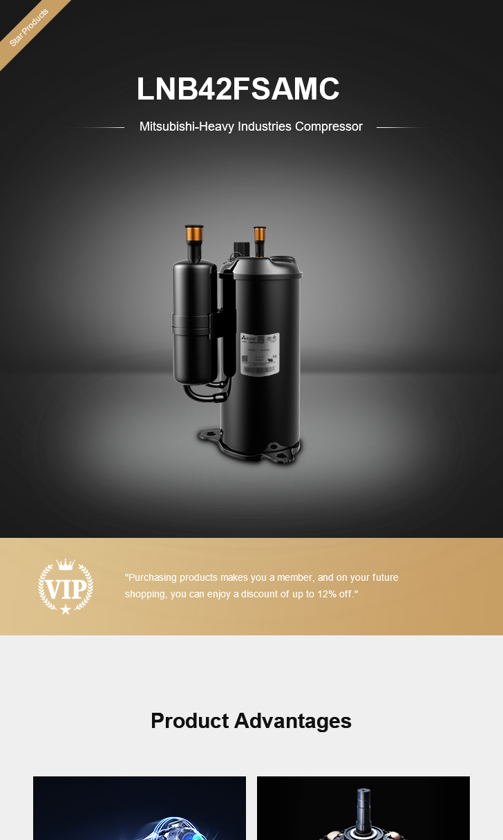 Mitsubishi Compressor LNB42FSAMC, technical parameters pdf, structure diagram