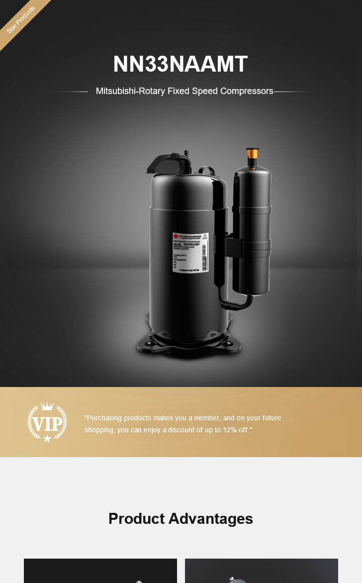 Mitsubishi Compressor NN33NAAMT, technical parameters pdf, structure diagram