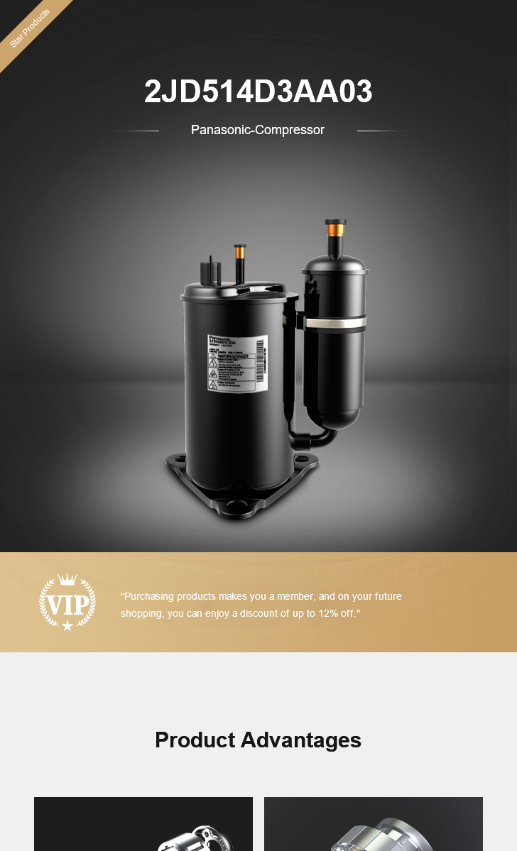 Panasonic Compressor 2JD514D3AA03, technical parameters pdf, structure diagram