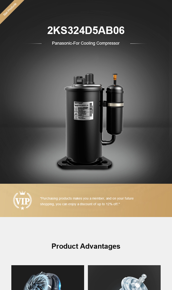Panasonic Compressor 2KS324D5AB06, technical parameters pdf, structure diagram