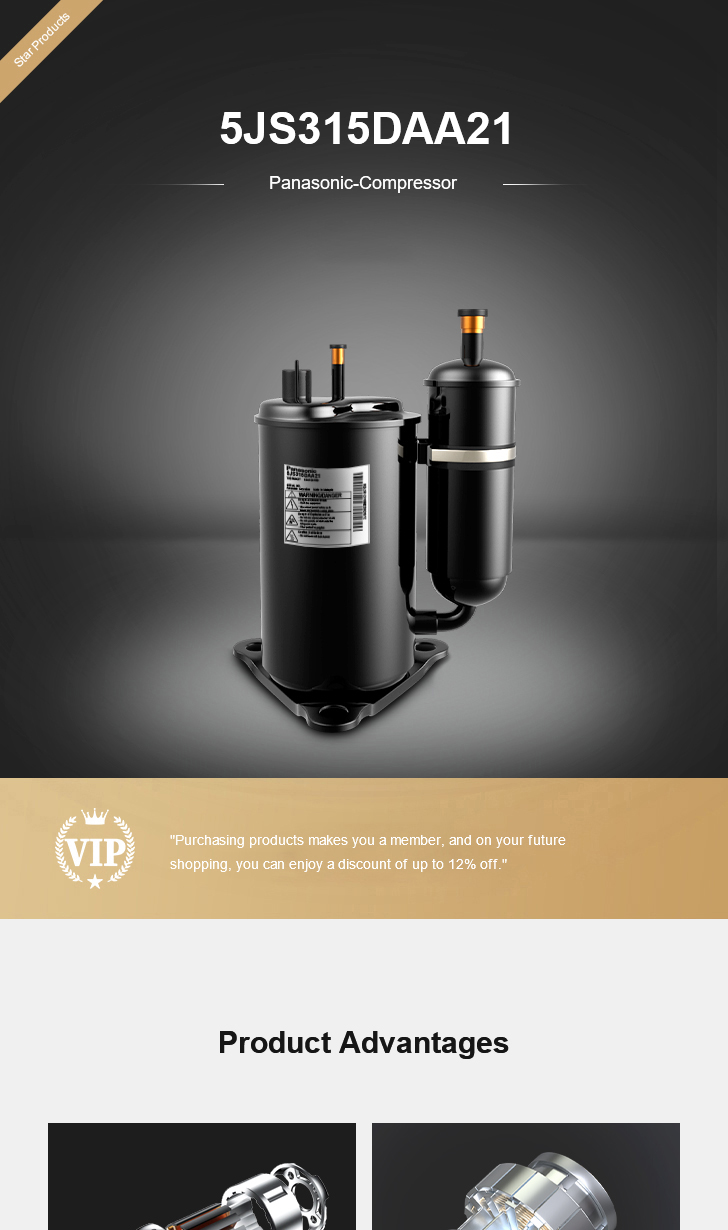 Panasonic Compressor 5JS315DAA21, technical parameters pdf, structure diagram