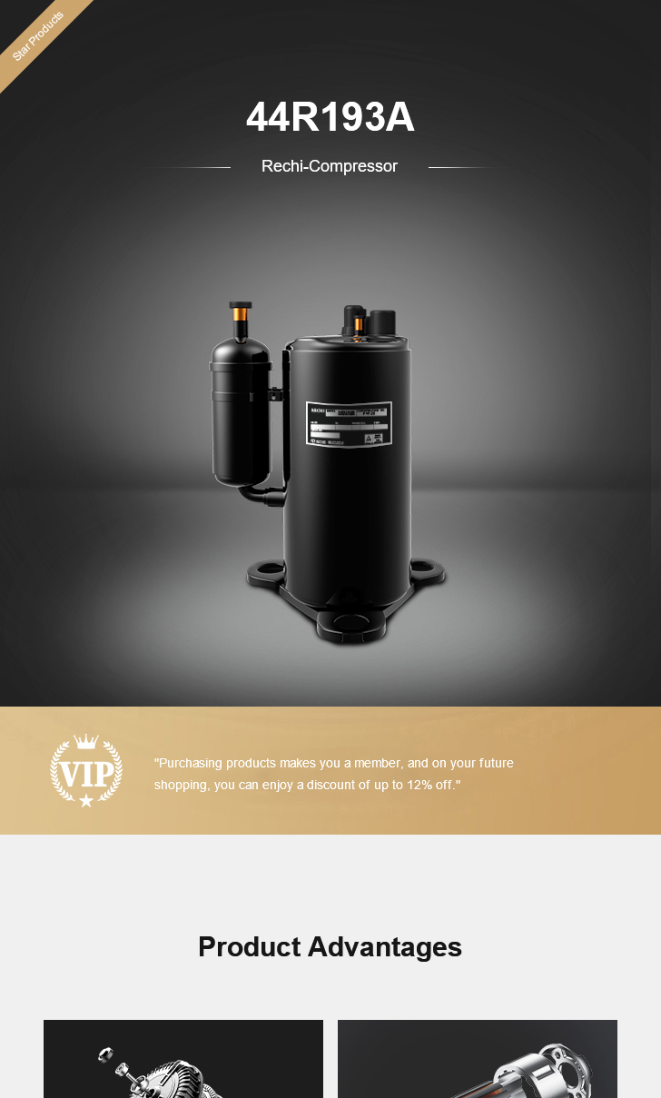 Rechi Compressor 44R193A, technical parameters pdf, structure diagram