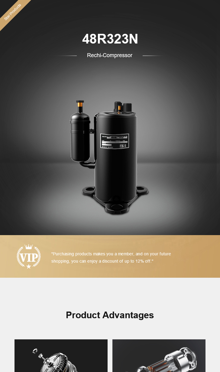 Rechi Compressor 48R323N, technical parameters pdf, structure diagram