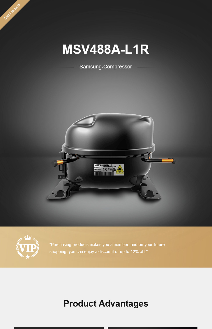 Samsung Compressor MSV488A-L1R, technical parameters pdf, structure diagram