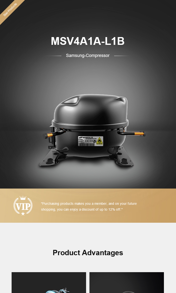 Samsung Compressor MSV4A1A-L1B, technical parameters pdf, structure diagram