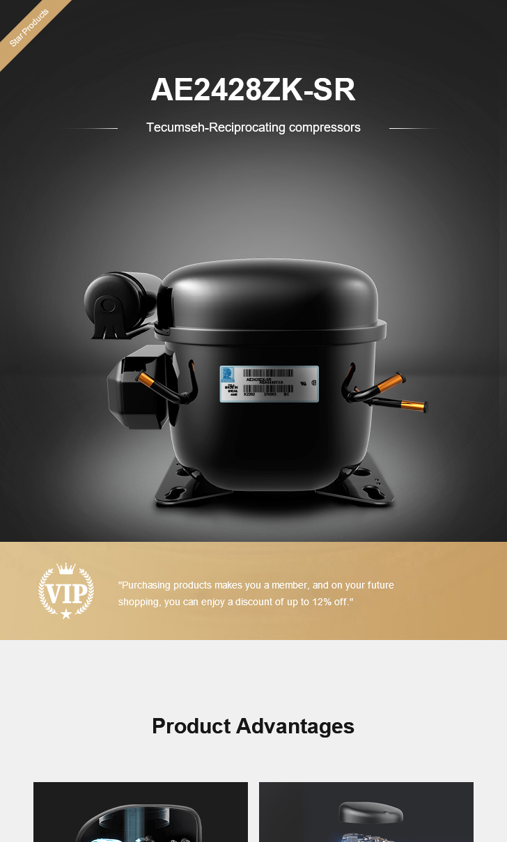 Kulthorn Compressor AE2428ZK-SR, technical parameters pdf, structure diagram
