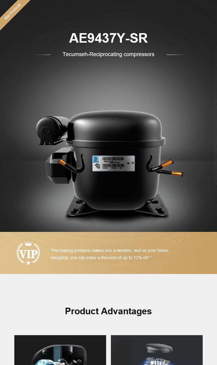 Kulthorn Compressor AE9437Y-SR, technical parameters pdf, structure diagram